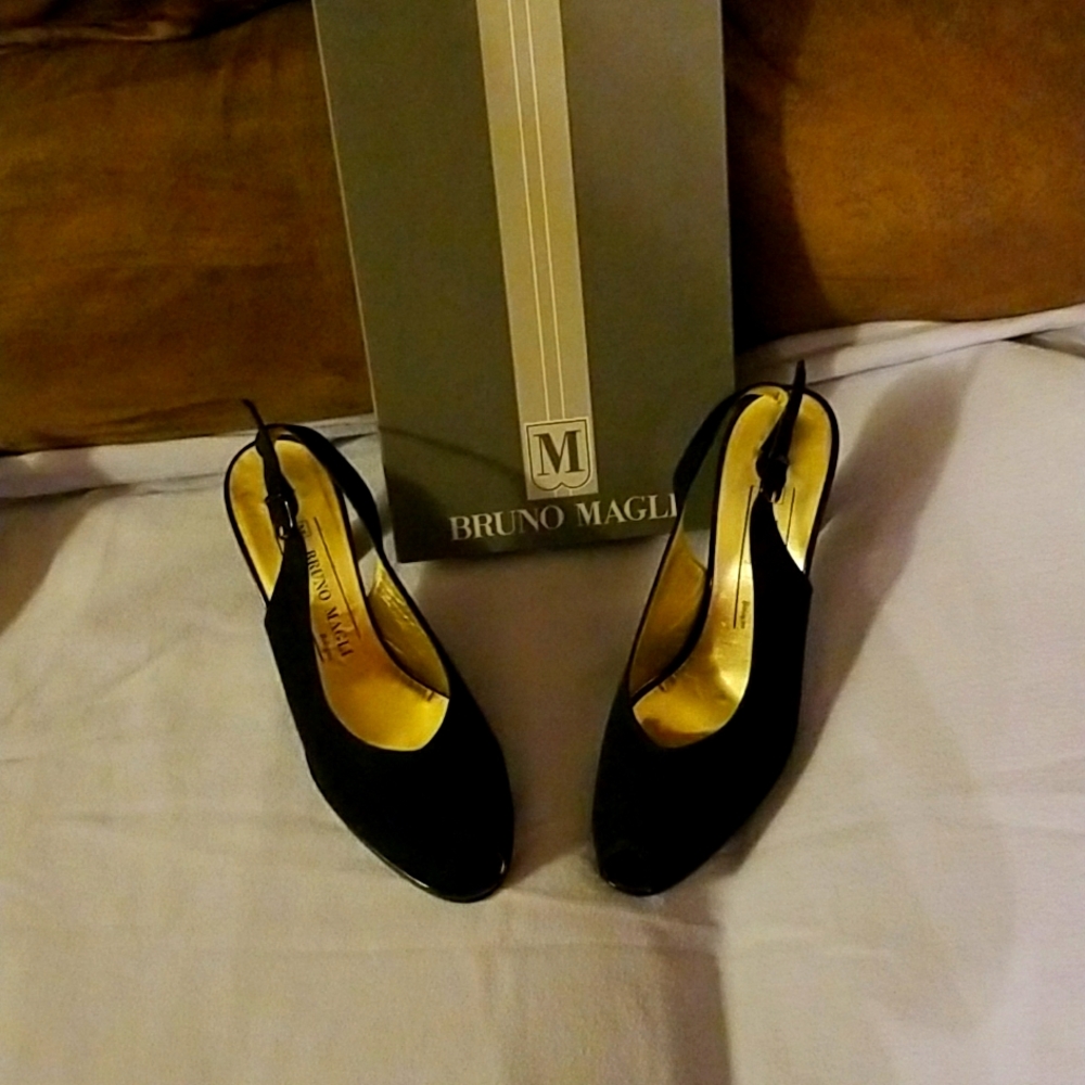 Navy blue dress heels sz 6.5